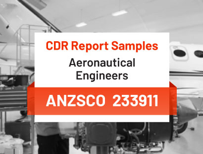cdr sample of aeronautical engineers