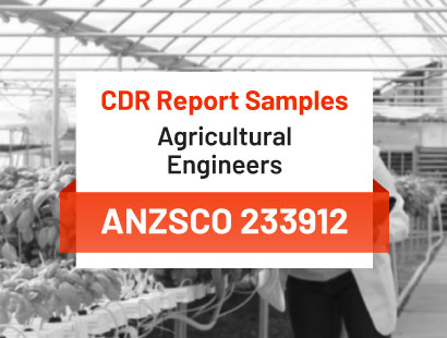cdr sample of agricultural engineers