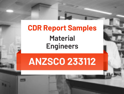 cdr sample of material engineers
