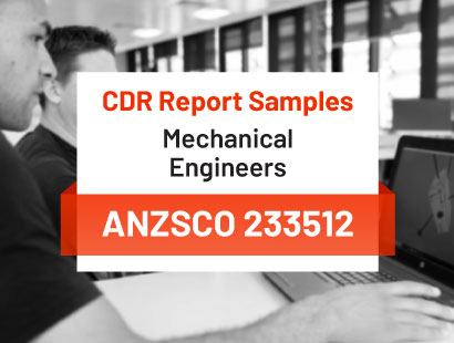 cdr sample of mechanical engineers