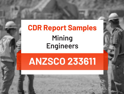 cdr sample of mining engineers