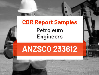 cdr sample of petroleum engineers