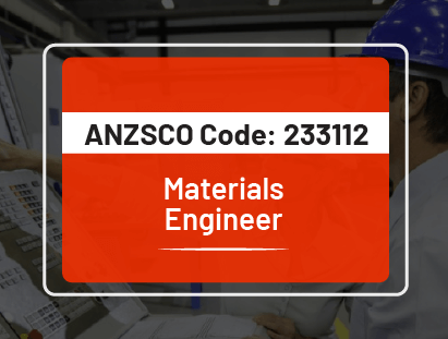 anzsco code materials engineer