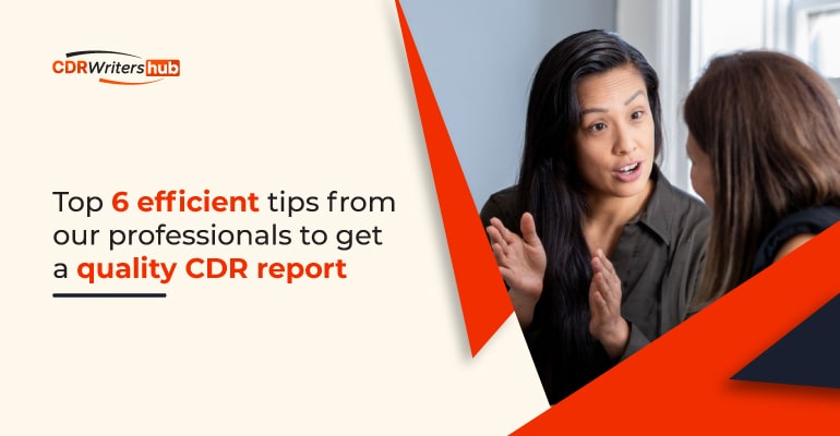 Top 6 efficient tips from our professionals to get a quality CDR report