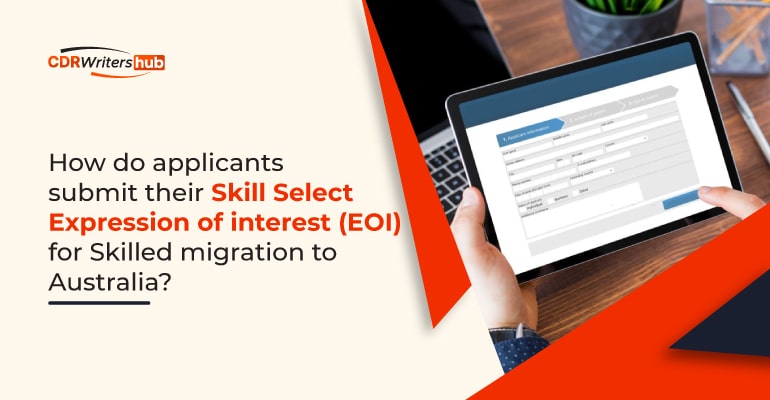 How do applicants submit their SkillSelect Expression of interest (EOI) for Skilled migration to Australia